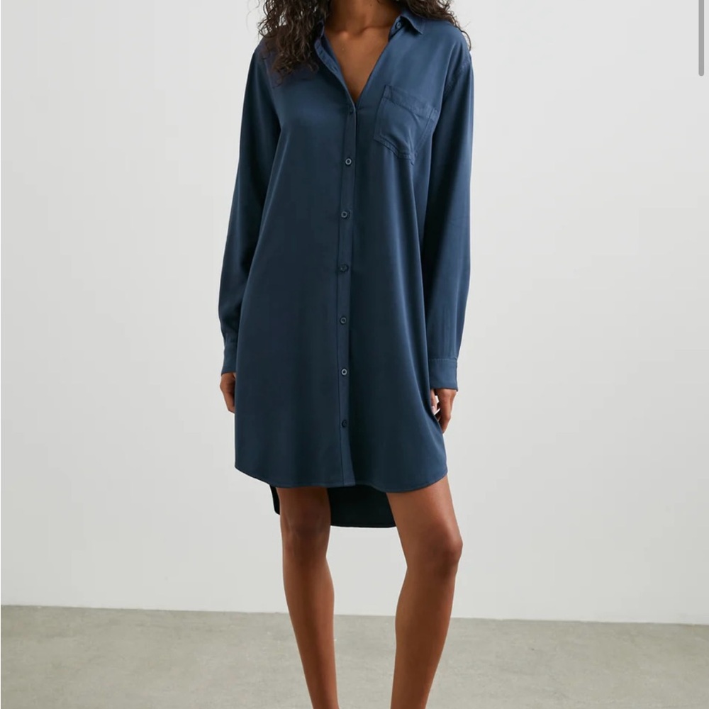 RAILS Blue Denim Shirt Dress